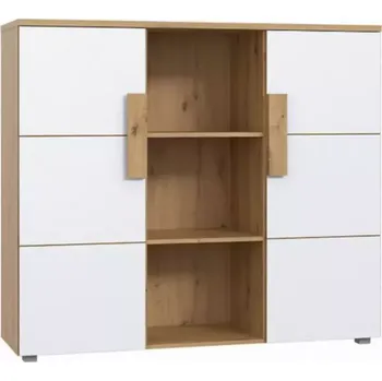 Komoda Komoda Arkina 135 cm Bílý/Dub Artisan