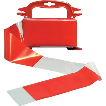 Lepicí páska Páska zábrany čb 80 mm 50 m