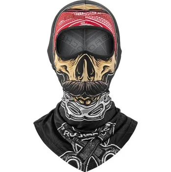 Čepice ROCKBROS Cyklistická kukla ROCKBROS s motivem lebky ČERNÁ