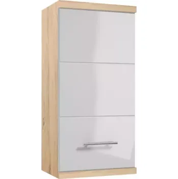 Koupelnový nábytek Závěsná skříňka Bari 35 bílý/dub sonoma