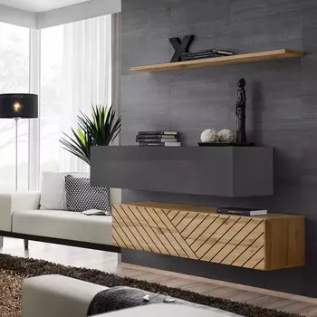 Dětský pokoj Komoda Switch II Line Grafit/Wotan Gwtl Sw SB2 – L