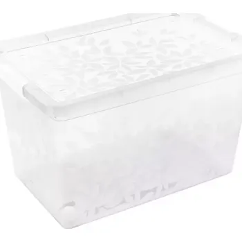 Úložný box Box Jasmín s víkem 55l na kolečkách mix