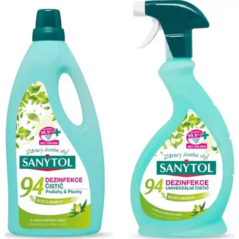 Drogerie Sanytol Duopack Dezinfekční univerzální čistič 500ml + SANYTOL na podlahu 1 l