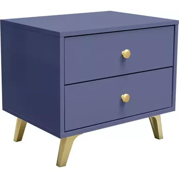 Ložnicová sestava Noční stolek Siena tlumená modrá