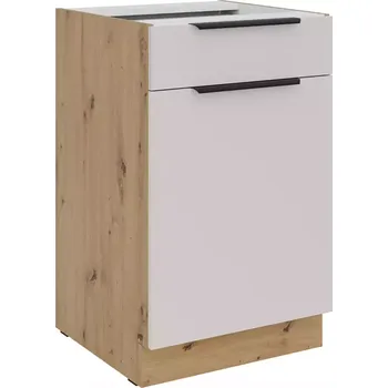 Kuchyňská skříňka Solea cashmere/artisan 50D 1F 1S BB