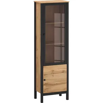 Obývací stěna Regál Palmer A dub wotan/černá