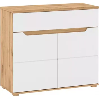 Kancelářská sestava Komoda Vincent 80cm Bílá/Dub Wotan