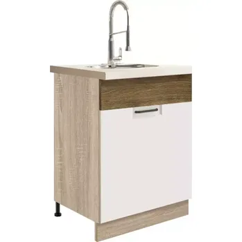 Kuchyňská Skříňka Favorit 11D Sonoma/White/Ribbeck