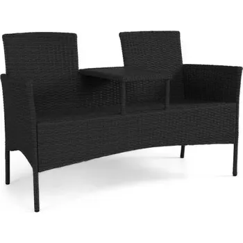 Zahradní lavice Lavice technorattan Hugo černý