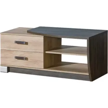 Obývací stěna TV stolek Romero 120 cm levý, dub canyon/arusha