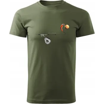 Pánské tričko Carp'R'Us Carp´R´Us Tričko Mouthsnagger army zelené (150g) Varianta: Carp´R´Us Tričko Mouthsnagger army zelené (150g) - Velikost: M