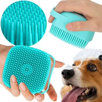 Kosmetika pro psa Kartáč MyPetShop na mytí s dávkovačem na šampon pro psy a kočky