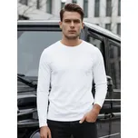 Dstreet Pánské tričko s dlouhým rukávem LX0577 Barva: Bílá, Velikost: 2XL