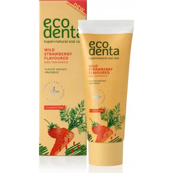 Dentální hygiena Zubní pasta Ecodenta pro děti s jahodovou příchutí 75 ml bez fluoridu