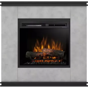 Elektrický krb Vena 23 beton/černá