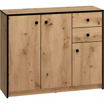 Komoda Komoda Baumi 01 3d2s Dub Artisan/Černá