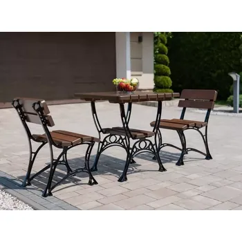 Zahradní sestava Souprava Královská bez područek ořech