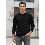 Dstreet Pánské tričko s dlouhým rukávem LX0577 Barva: Černá, Velikost: L