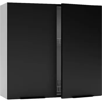 Kuchyňská skříňka Mina W80SU ALU černá