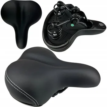 Sedlo na kolo POHODLNÉ SEDLO NA KOLO SPORTOVNÍ MĚKKÉ ŠIROKÉ