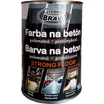 barva na beton STRONG FLOOR barva na beton světle šedá 1l