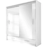 Skříň Marsylia 203 bílý lesk/bílá