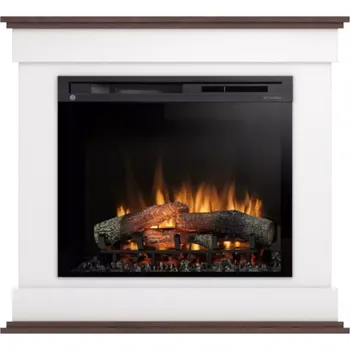 Elektrický krb Lenox 28 bílá/dub tmavý
