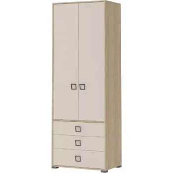 Dětský pokoj Rohová Skříň 2D3S Kiki P23-BK/KI-01 beech/sand