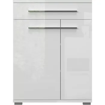 Kancelářská sestava Komoda 2D1S Piano CPL21 bílá lesk