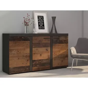 Dětská skříň Komoda Rumba 3f Old Style Wood/Matera