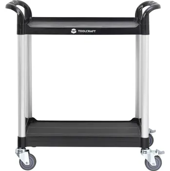 Dílenský stůl TOOLCRAFT 1296213 servisní vozík Barva: černá, stříbrná
