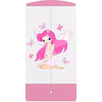 Ložnicová sestava Skříň Babydreams růžová - Víla 1
