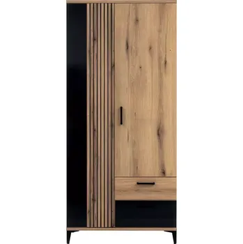 Ložnicová sestava Skříň 2d Aris As10 dub evoke/černá