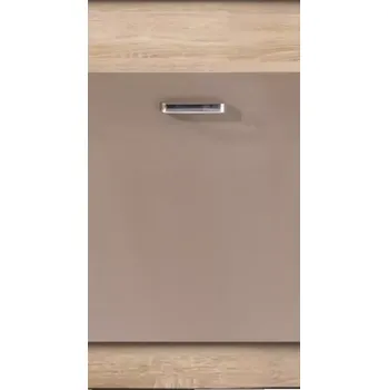 Dvířka na vestavnou myčku Premio 45 + sokl dub sonoma/cappuccino