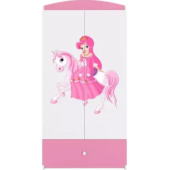 Ložnicová sestava Skříň Babydreams růžová - Princezna 1