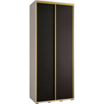 Předsíňová stěna Skříň 45 Canaris 1 120 bílá/černá/gold