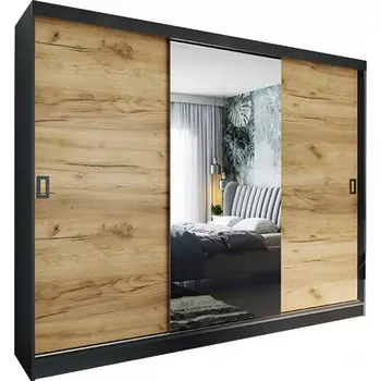 Kancelářská sestava Skříň Retro 200 1l Grafit / Přední Craft