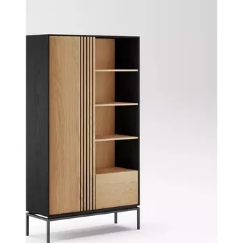 Regál Svan přírodní/černá