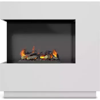 Elektrický krb Zen levý 400/600 bílá/přírodní