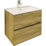 Skříňka s umyvadlem Momo 80 zlatý dub