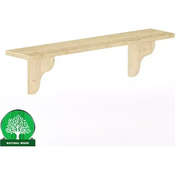 Obývací stěna Polička borovice PK120-100x25x20 přírodní