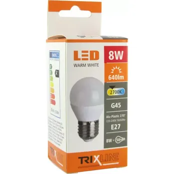 Žárovka Žárovka TR LED G45 8W 2700K 640lm E27