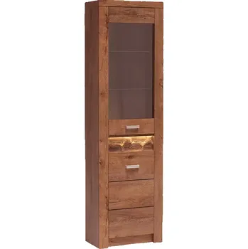 Obývací stěna Vitrína Indianapolis I4 Jasan Světlý