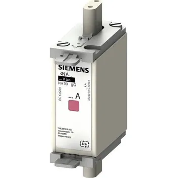 Siemens 3NA6824 sada pojistek Velikost pojistky = 000 80 A 500 V/AC, 250 V/DC 3 ks