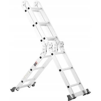 Žebřík Žebřík skládací 7v1, 3 stupně, 3,7 m, univerzální, multifunkční
