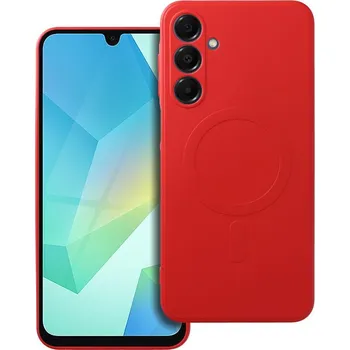 Náhradní kryt pro mobilní telefon Kryt Silicone Mag Cover Case s MagSafe Samsung Galaxy A16 Red