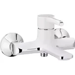 Vanová nástěnná baterie, ANGELIT bílá-chrom