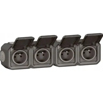 Elektrická zásuvka Elektrická Zásuvka hermetická Legrand šedá