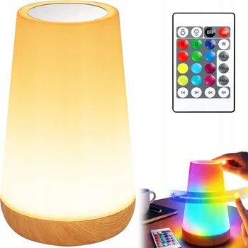 Lampička NOČNÍ LAMPA LED DOTYKOVÁ STMÍVATELNÁ LAMPA STOLNÍ S FUNKCÍ ČASOVAČE +USB