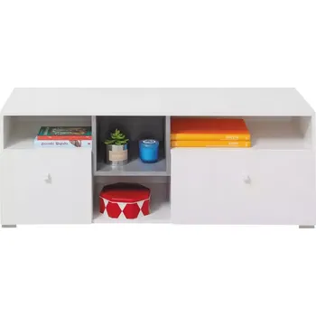 Televizní stolek TV skříňka Sigma bílá lux/beton